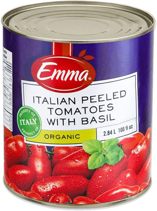 Emma Organic Italian Peeled Tomatoes with Basil Jan K. Overweel